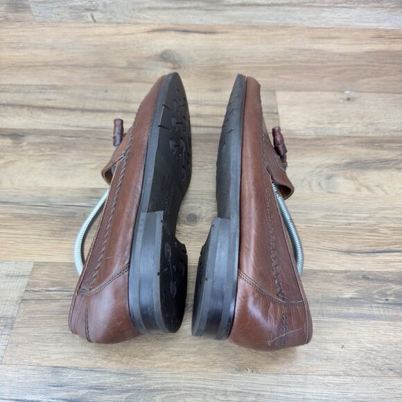 Vtg Allen Edmonds Size 11.5D Made in USA Camden Tasseled Leather Loafer in Brown main image 5